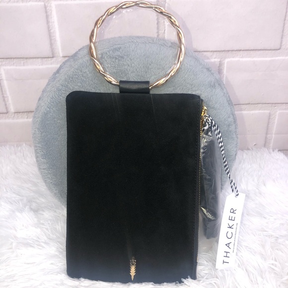 Thacker Nolita Clutch/Wristlet Black leather/suede - Picture 3 of 5